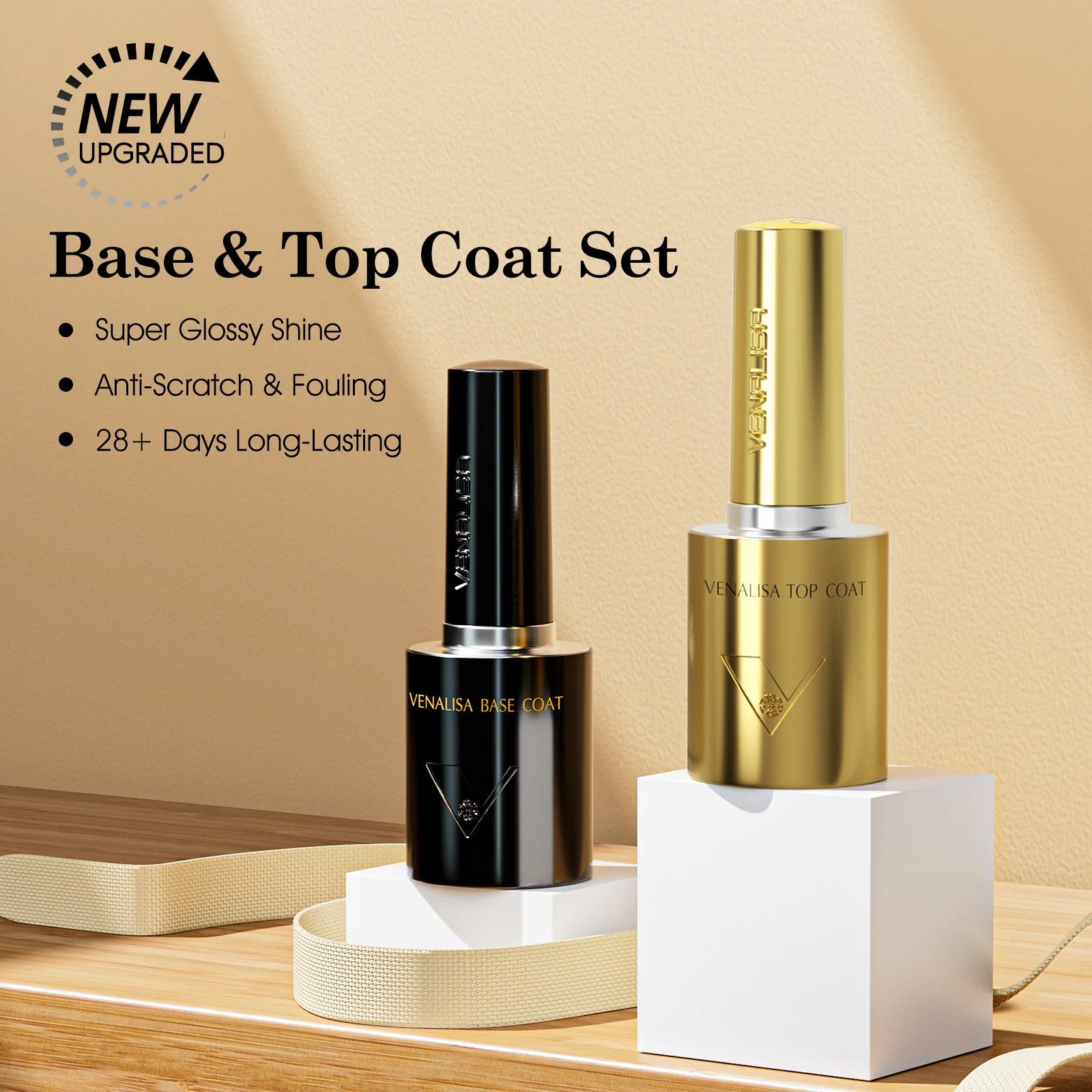 10ML Top & Base Coat Set (2Pcs) TPO Free Hema Free - Image 2