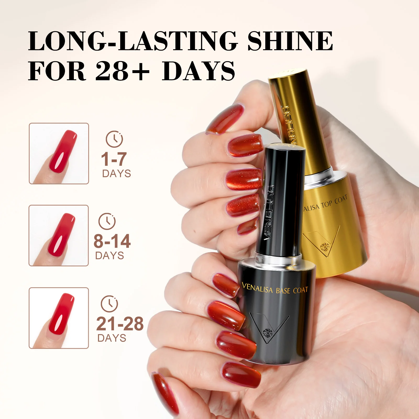 10ML Top & Base Coat Set (2Pcs) TPO Free Hema Free - Image 4