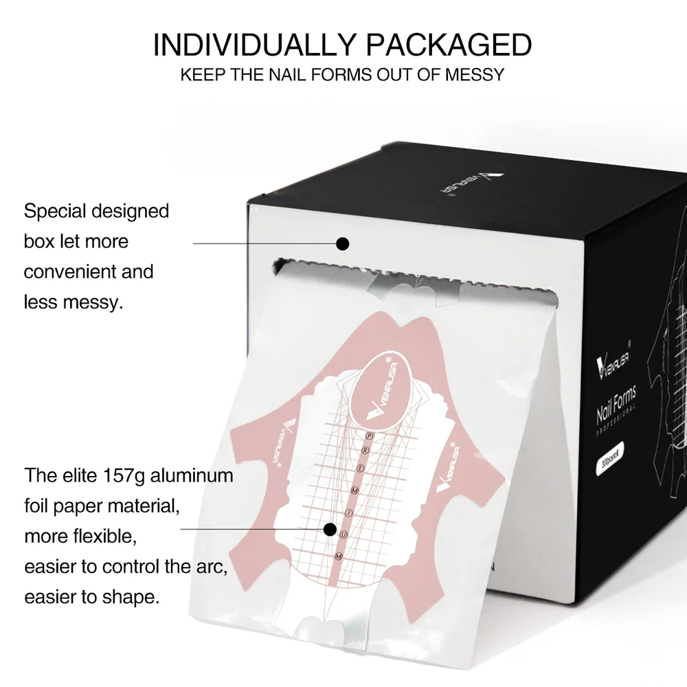 Nail Forms 300pcs/box - Image 9