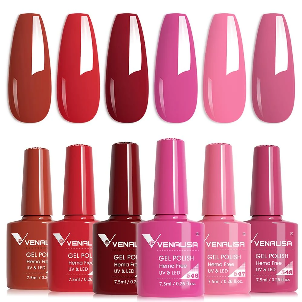 Scarlet Rose - Hema Free 6 Colors Gel Polish Set TPO Free Hema Free - Image 3