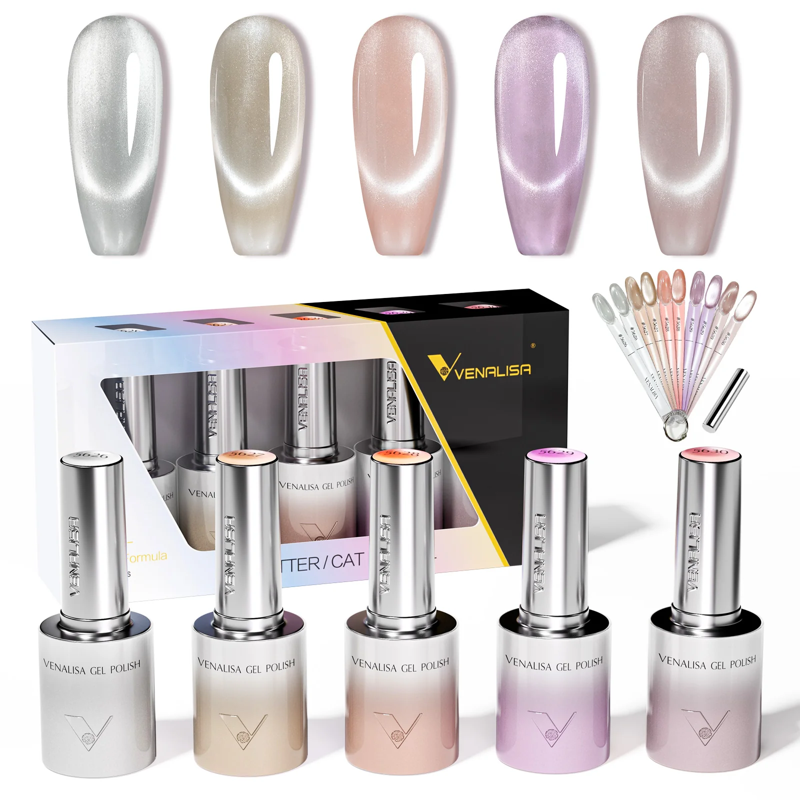 Shimmer Cat Eye Gel Polish Set (10ML) TPO Free Hema Free